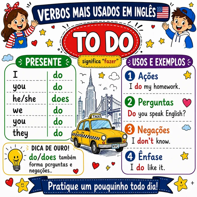 Mapa mental: verbo TO DO